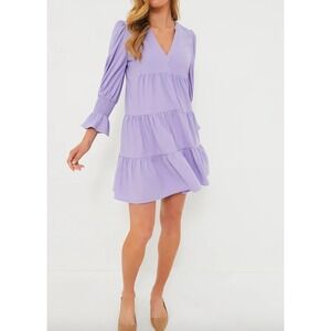 Pomander Place Dress Extra Large Pink Kenzo lilac Tiered Long Sleeve- small flaw